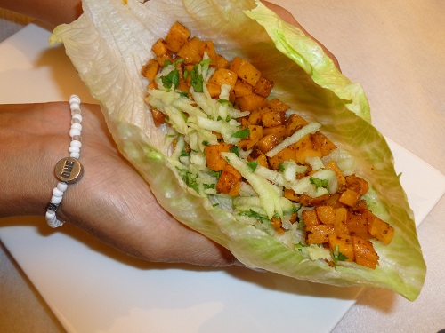 Sweet Potato Lettuce Wraps