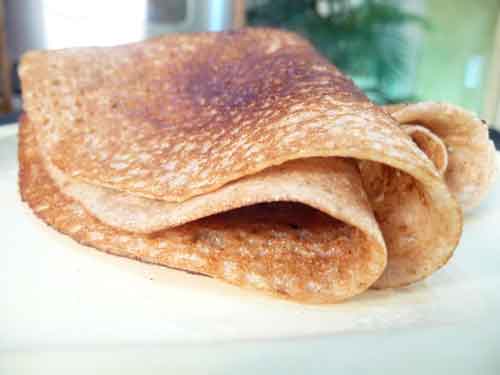Vella Dosa – Sweet Jaggery Pancake
