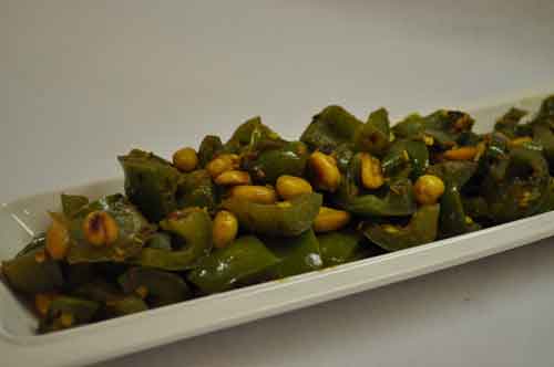 Bell Pepper Subzi with Peanuts