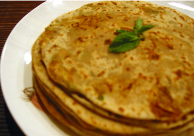 Besan (Chickpea flour) Paratha