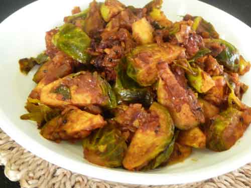Brussel Sprouts Subzi