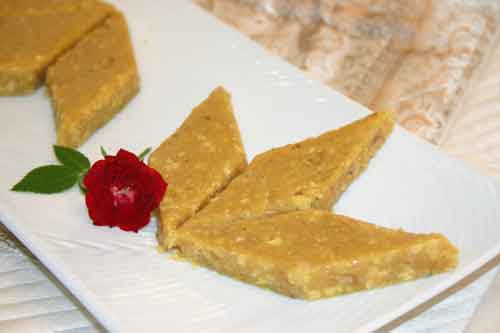 Chewy Walnut & Besan Burfi