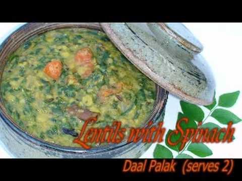 Dal with Spinach