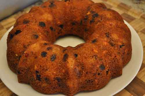 Eggless Fruit & Nut Cake