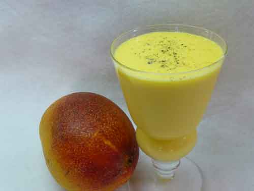 Mango Flavored Lassi (Yogurt) Drink Recipe