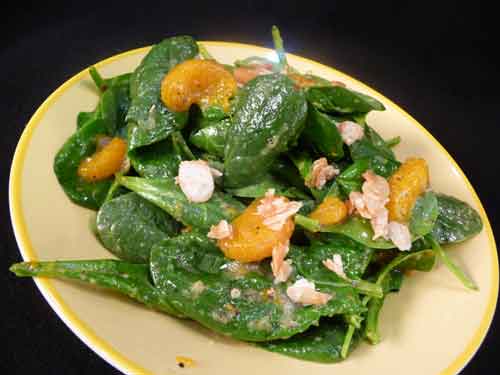 Spinach Salad with Mandarin Oranges
