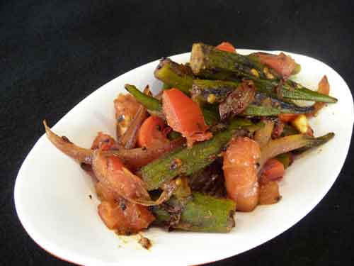 Stuffed Okra ( Bharvaan Bhindi)