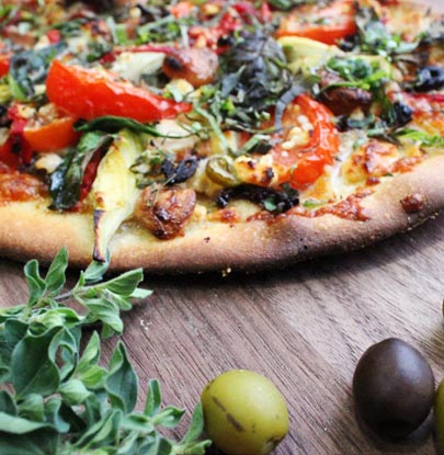 Mediterranean Chicken Pizza