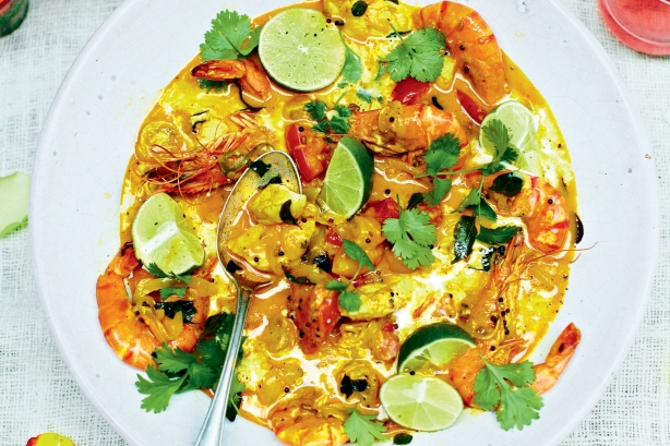 Jamie’s Keralan seafood curry