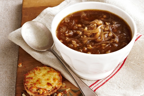Lower-GI French onion soup