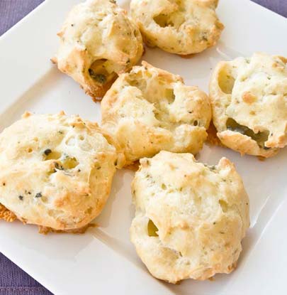 Sage & Gorgonzola Cheese Puffs