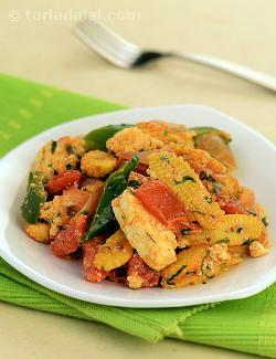 Quick Baby Corn and Paneer Subzi
