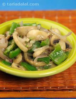 Quick Mushroom and Capsicum Stir- Fry