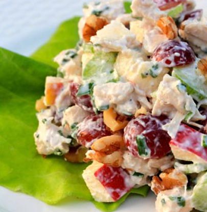 Chicken Waldorf Salad with Chives