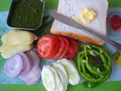 Butter-veg Sandwiches