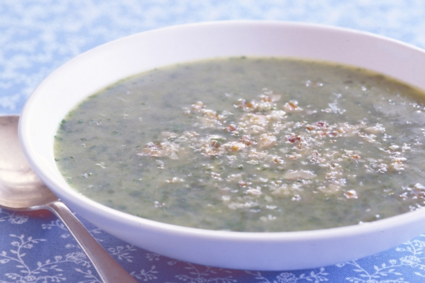 Spinach and leek soup
