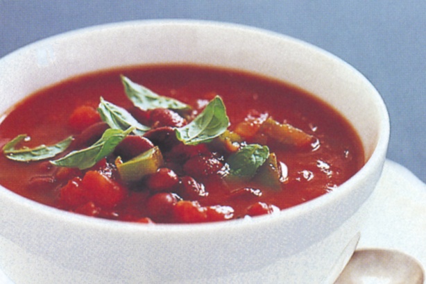 Mexican bean and capsicum soup