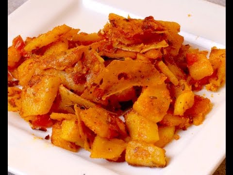 BATATA PAPAD FRY BHAAJI POTATOES AND PAPAD CURRY