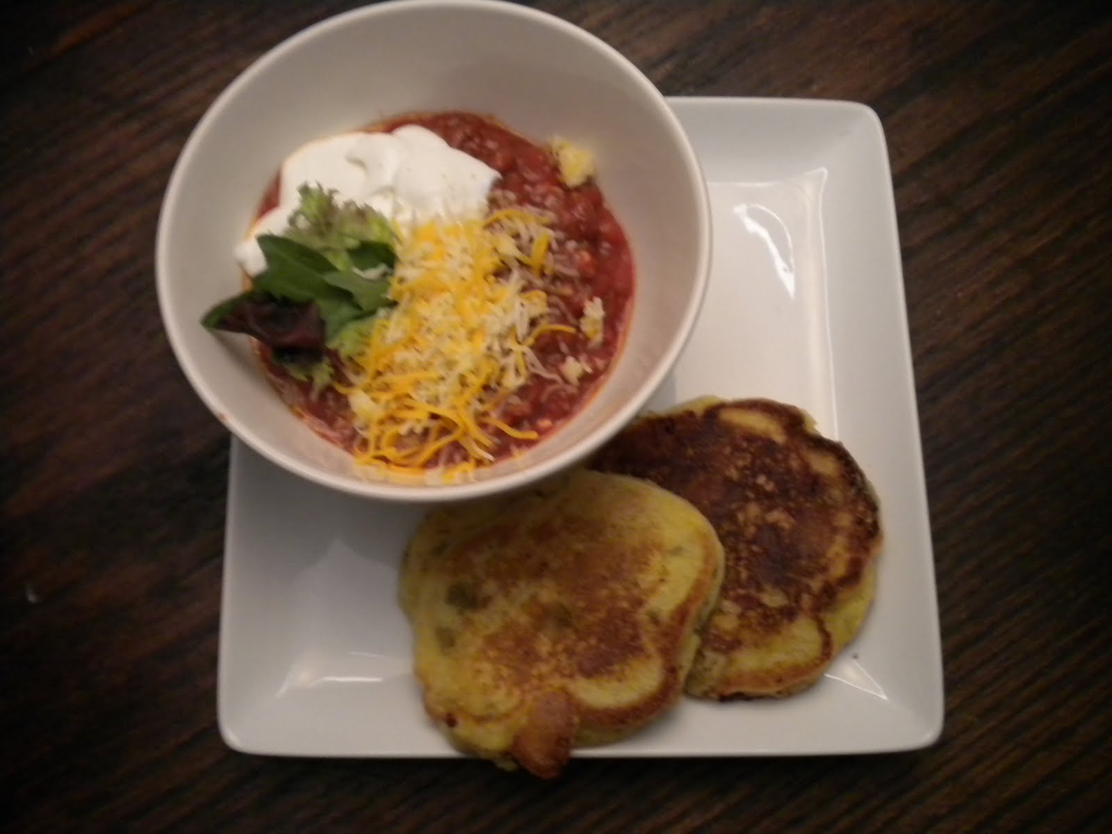 Fried Corn Cakes with Green Onions