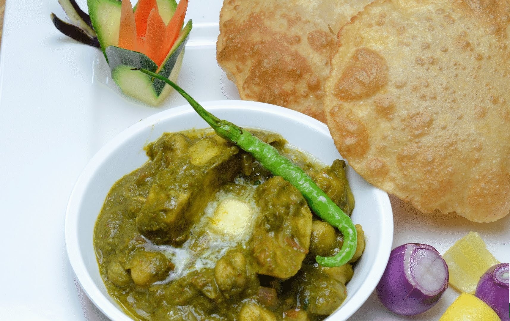 Aloo Chole saagwala