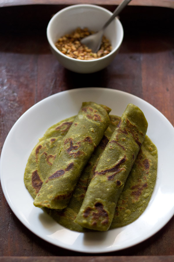 aloo palak paratha recipe