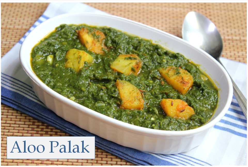 Potato Spinach Curry Aloo Palak