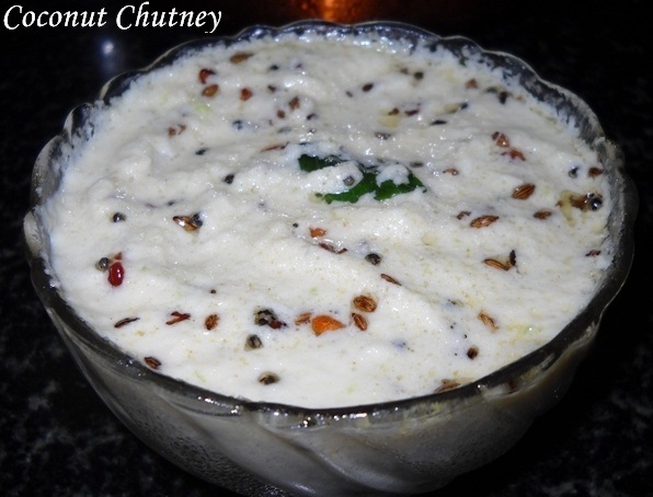 Quick and simple coconut chutney