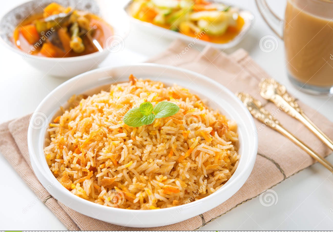Curry biryani