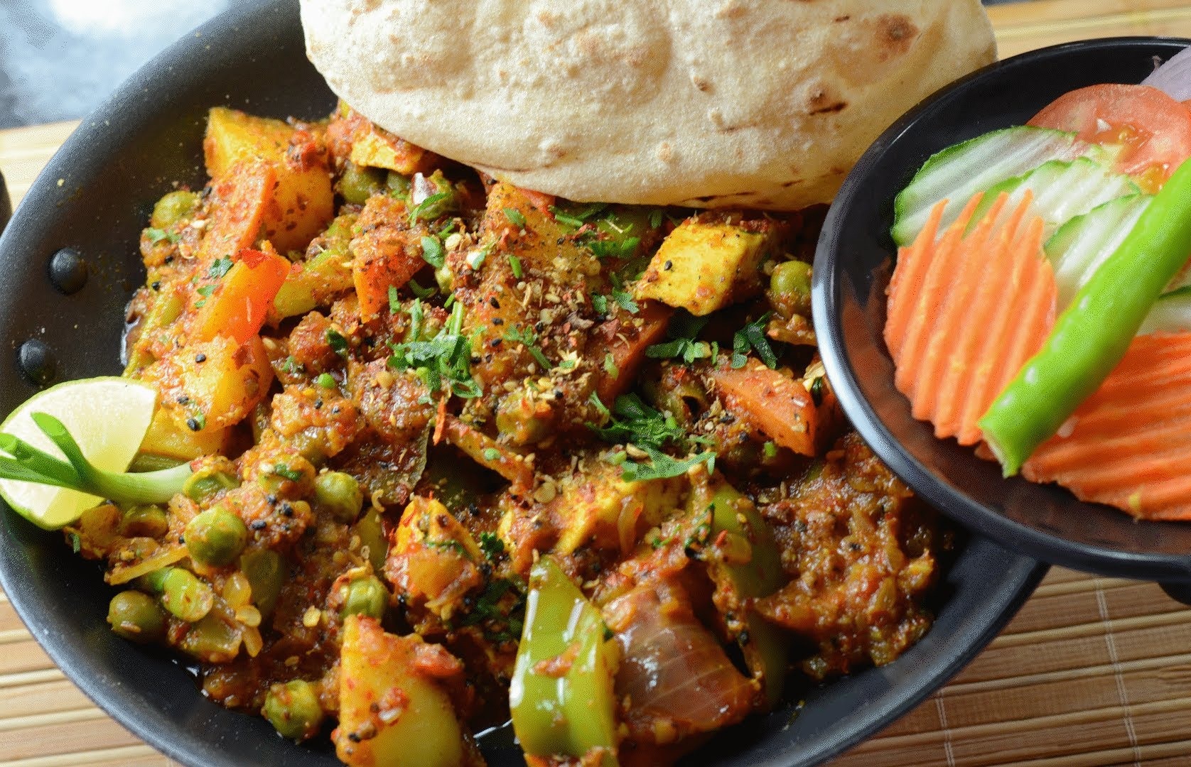 Sesame Kadai Mix Vegetable Curry