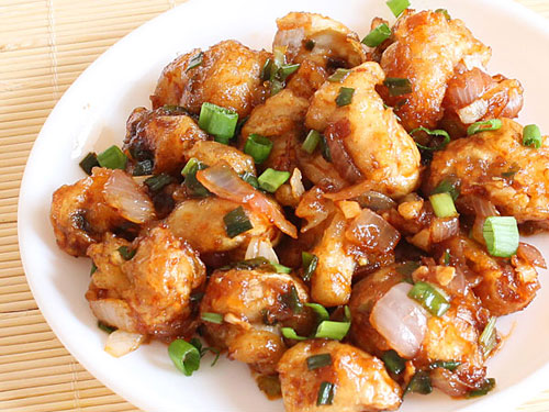 Mushroom Manchurian Dry