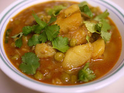 potato peas kurma recipe