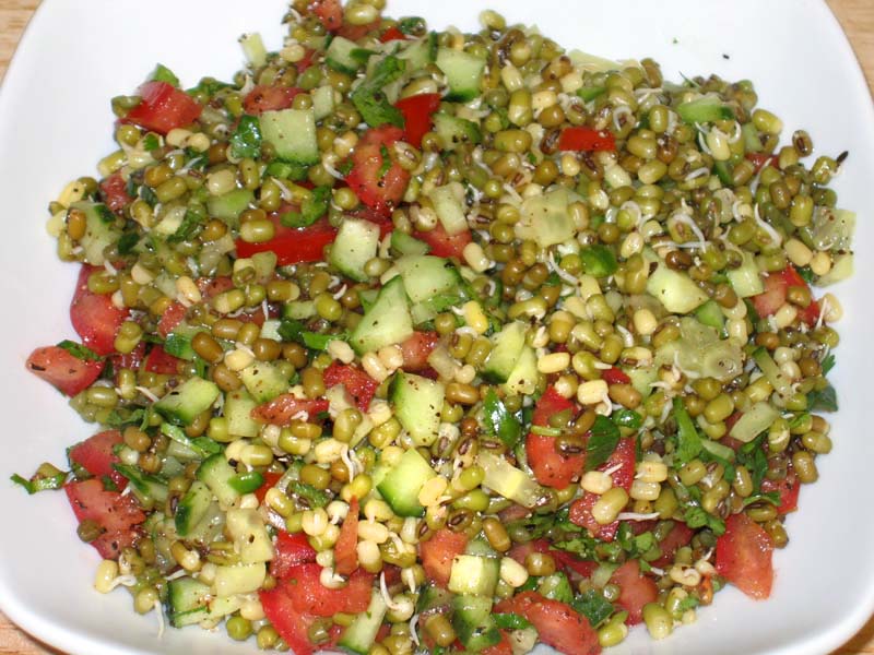 Sprouted Moong dal Salad