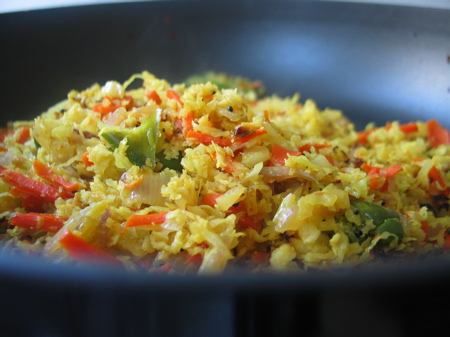 cabbage thoran recipe