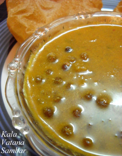 Kala Vatana Sambar Recipe