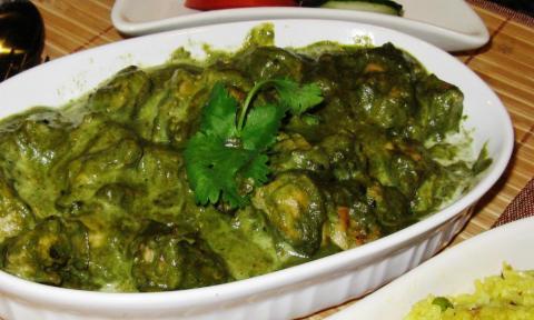 Green Lamb Curry Hariyali Gosht
