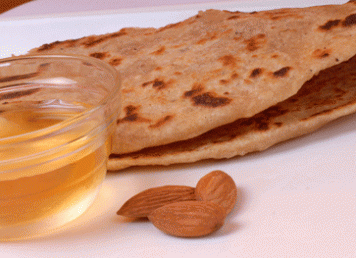 Sweet coconut and Oats Paratha