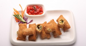 Cheese Corn and Spinach Pillows