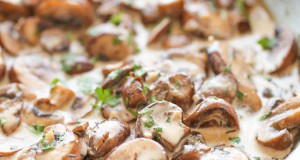 Yoghurt Sauted Mushrooms